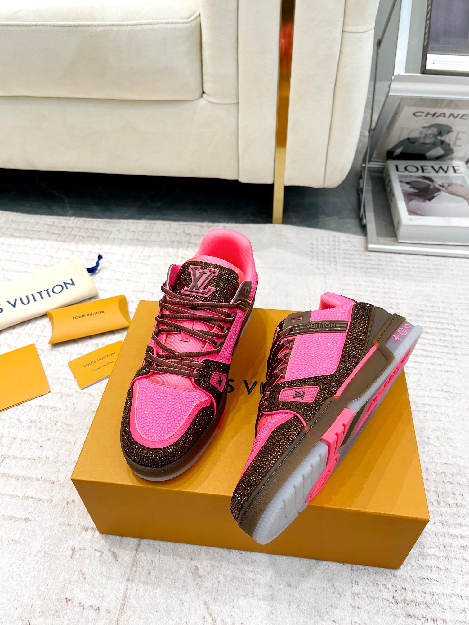 Louis Vuitton LV Trainer Sneakers for Men and Women – Premium Leather Designer Shoes