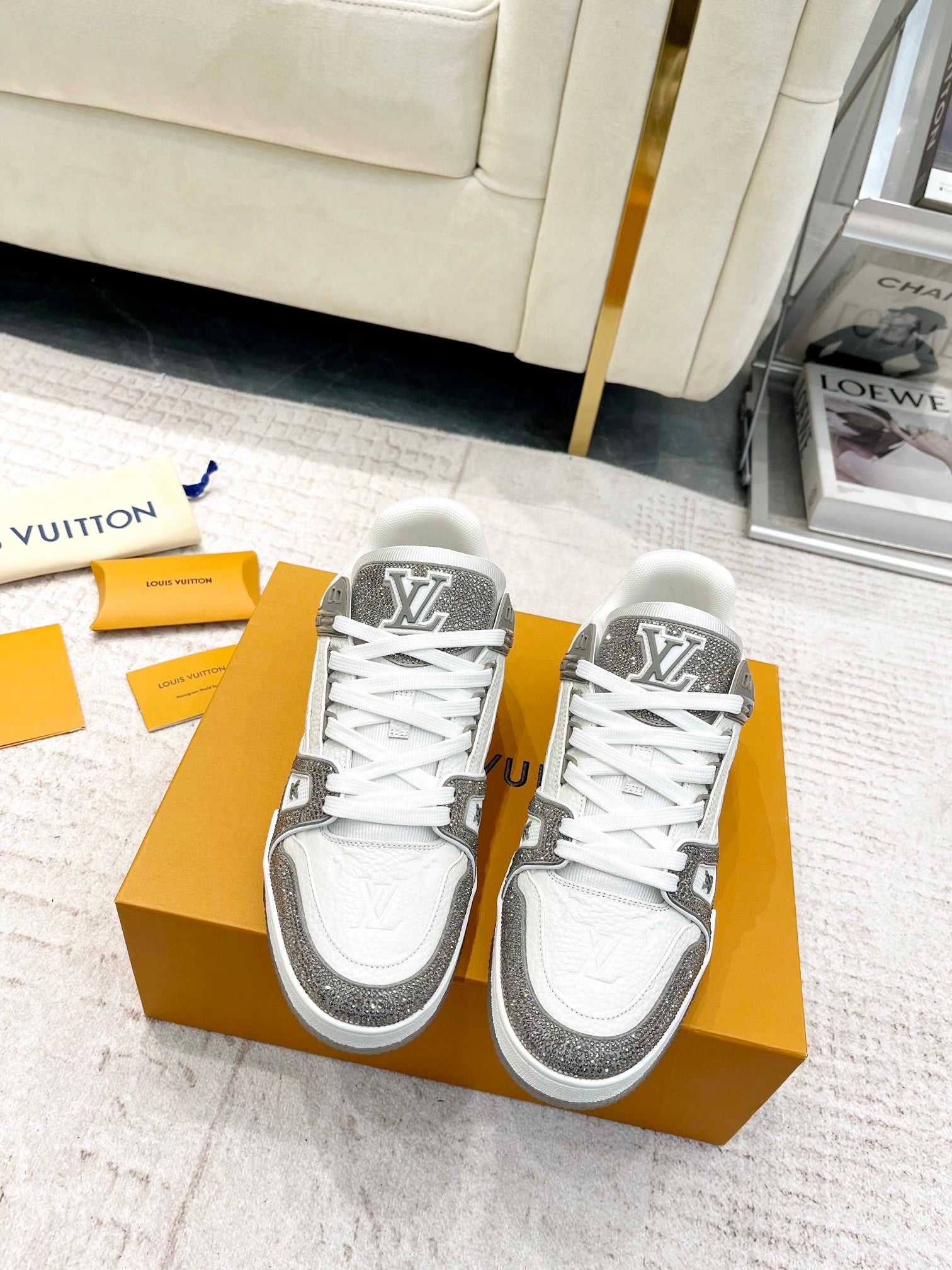 Louis Vuitton LV Trainer Sneakers for Men and Women – Premium Leather Designer Shoes
