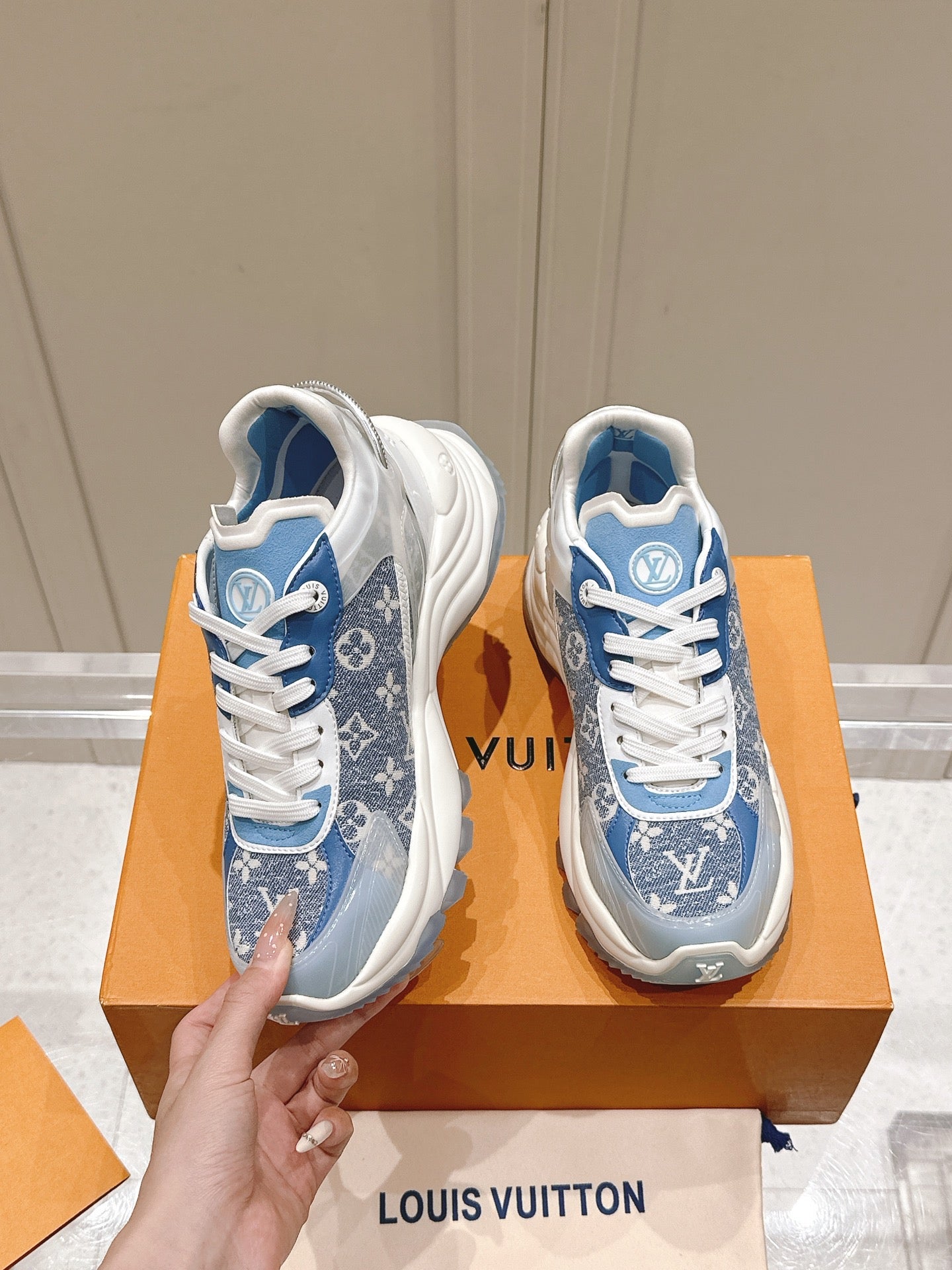 Louis Vuitton LV Run Away Monogram Sneakers | Luxury Designer Shoes
