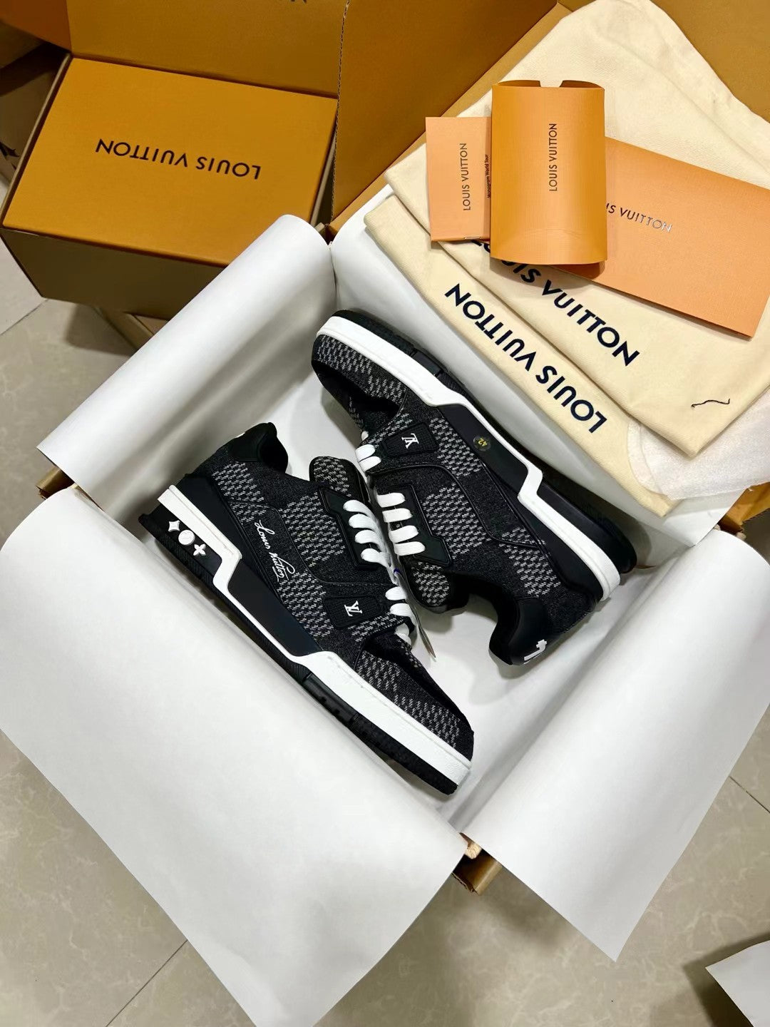 Louis Vuitton LV Trainer Sneakers for Men and Women – Premium Leather Designer Shoes