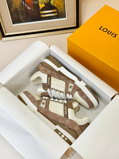 Louis Vuitton LV Trainer Sneakers for Men and Women – Premium Leather Designer Shoes