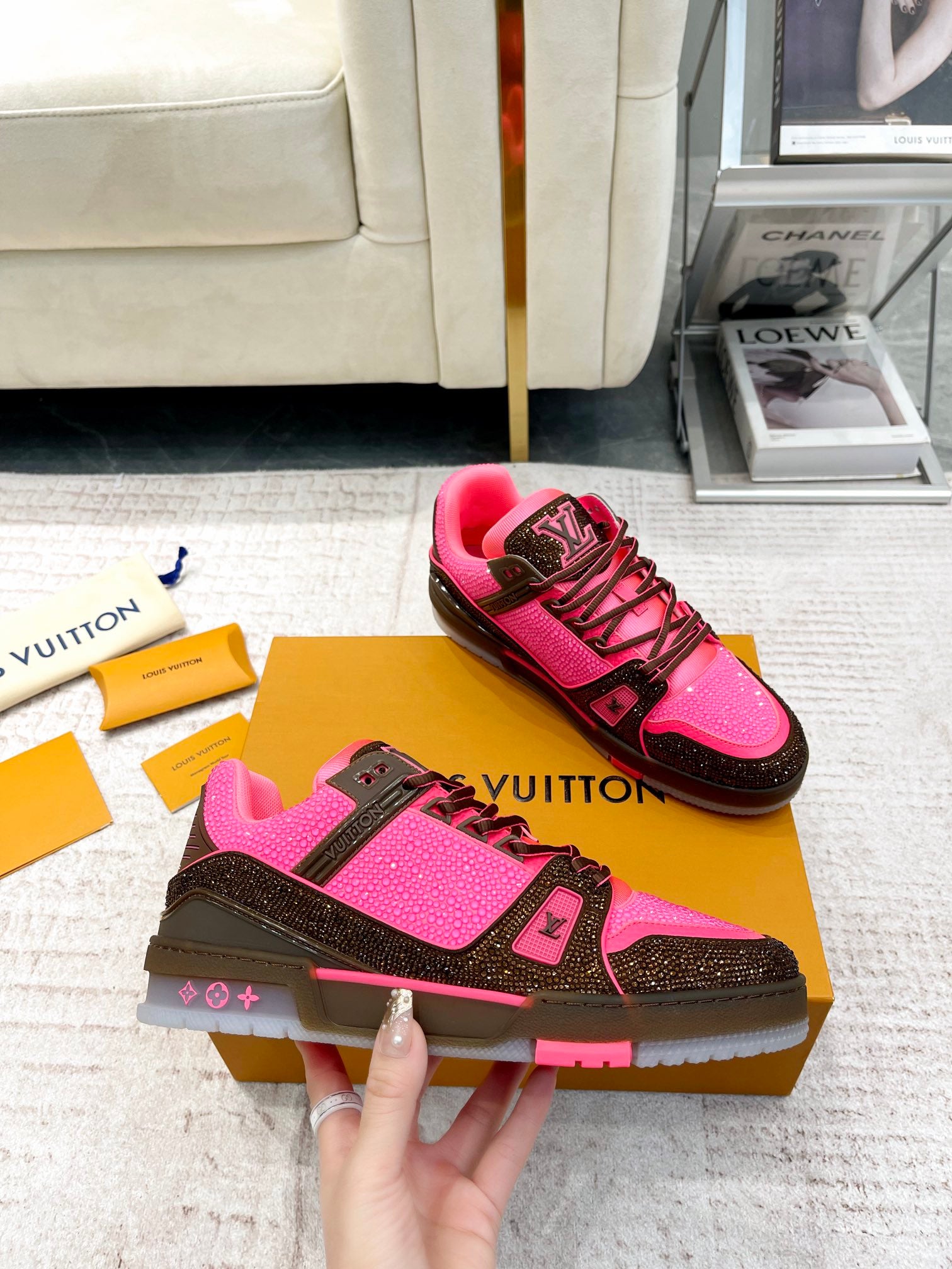 Louis Vuitton LV Trainer Sneakers for Men and Women – Premium Leather Designer Shoes