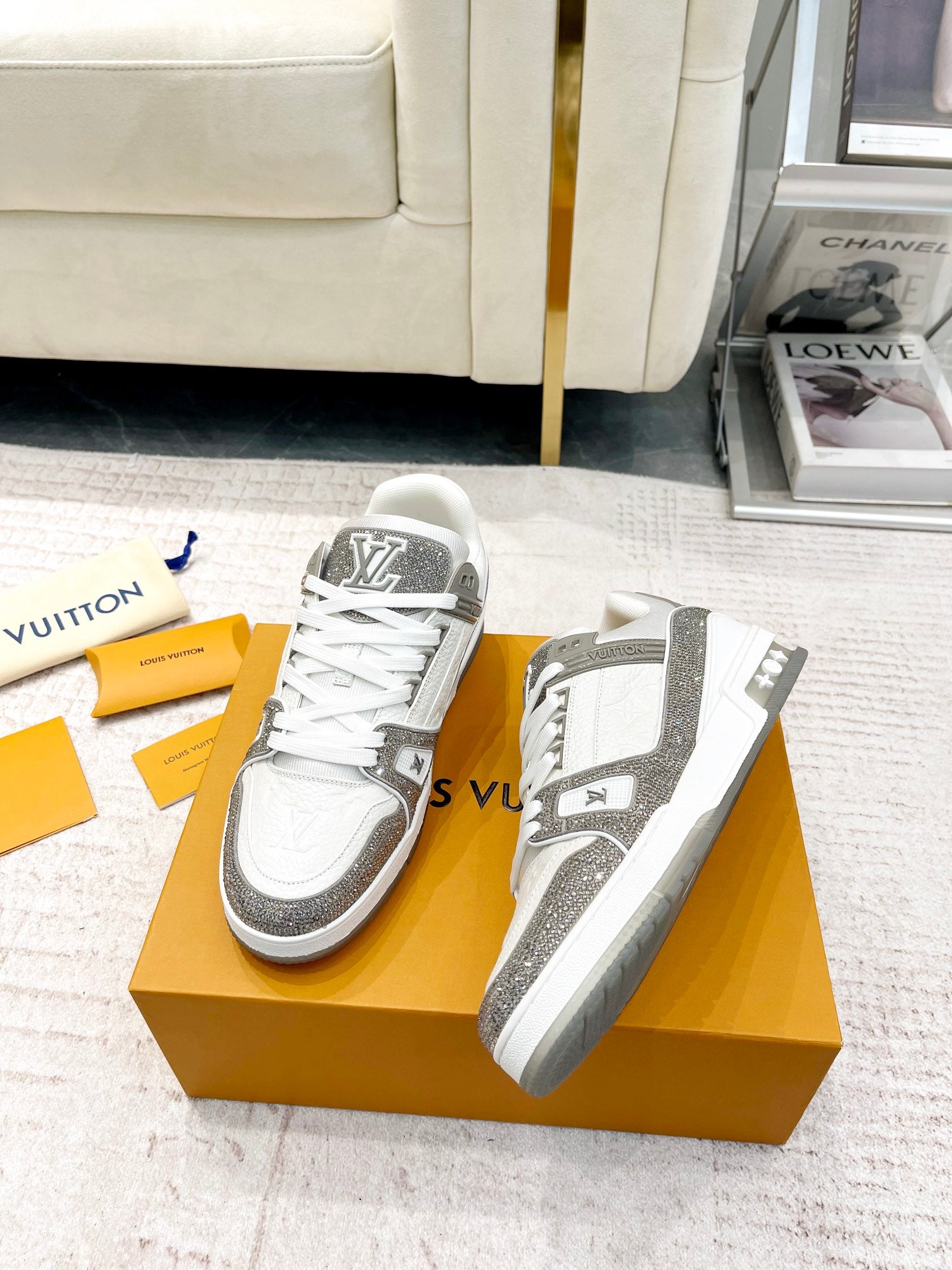 Louis Vuitton LV Trainer Sneakers for Men and Women – Premium Leather Designer Shoes