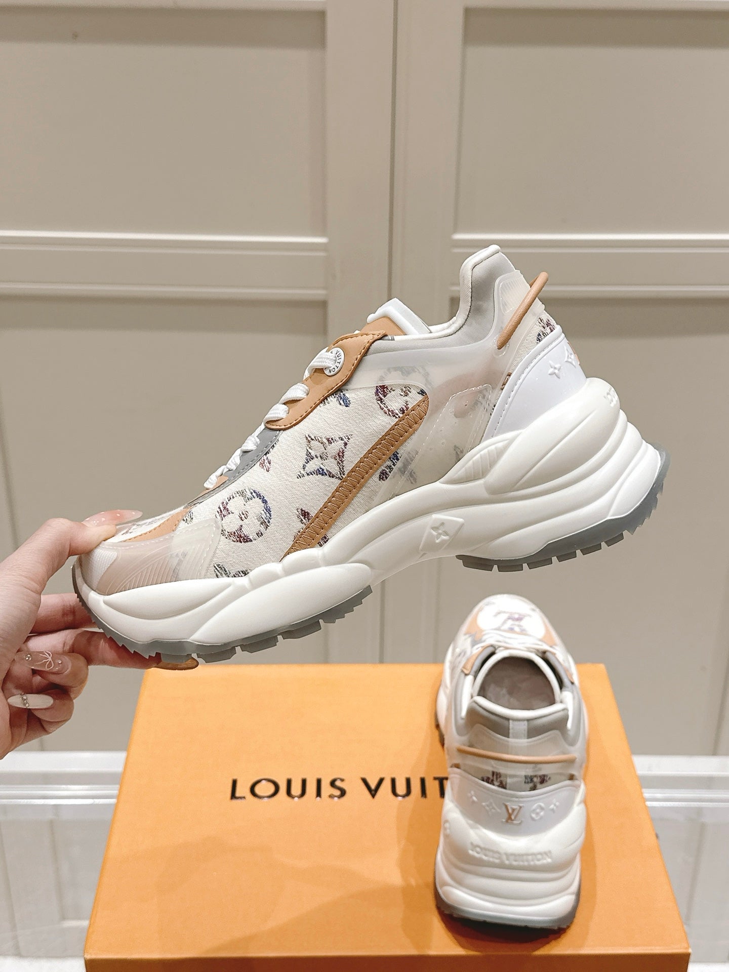 Louis Vuitton LV Run Away Monogram Sneakers | Luxury Designer Shoes