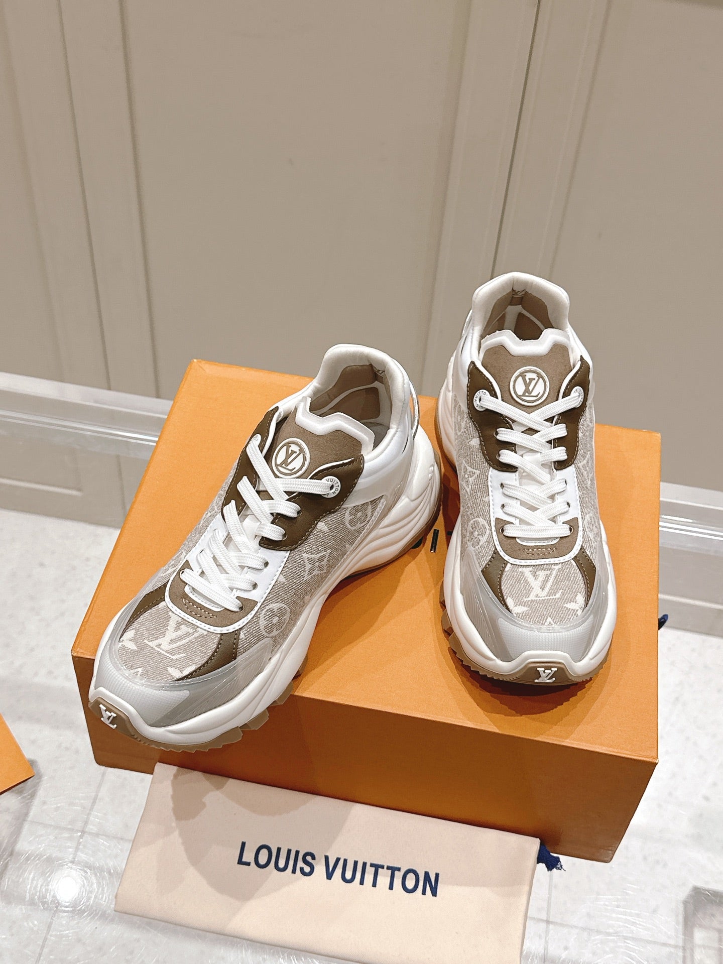 Louis Vuitton LV Run Away Monogram Sneakers | Luxury Designer Shoes