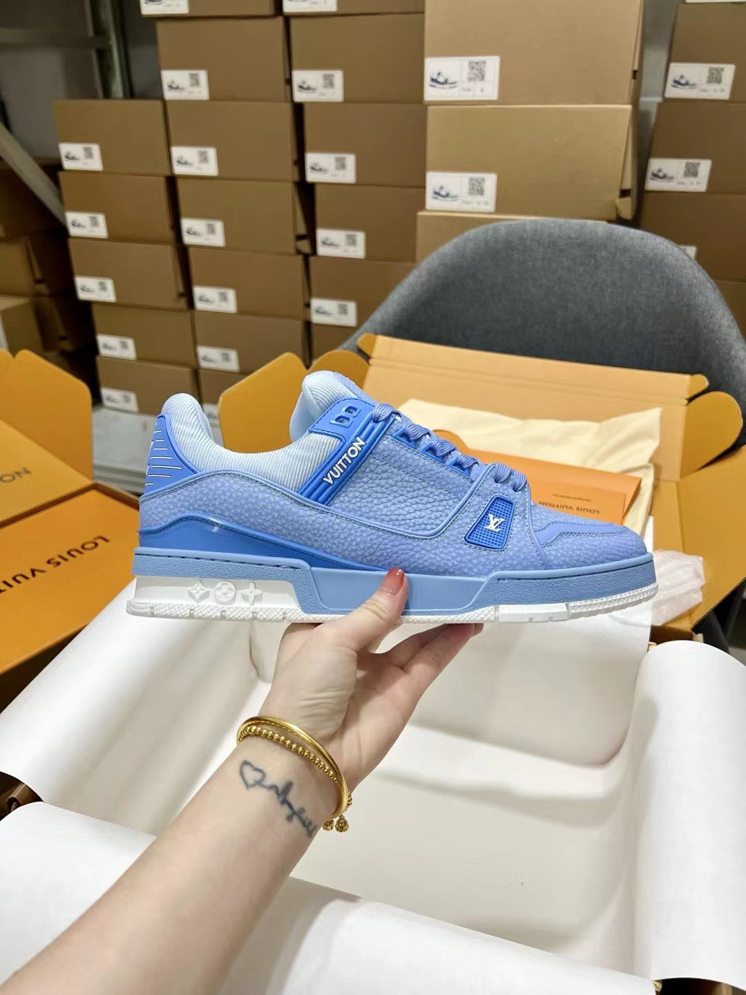 Louis Vuitton LV Trainer Sneakers for Men and Women – Premium Leather Designer Shoes