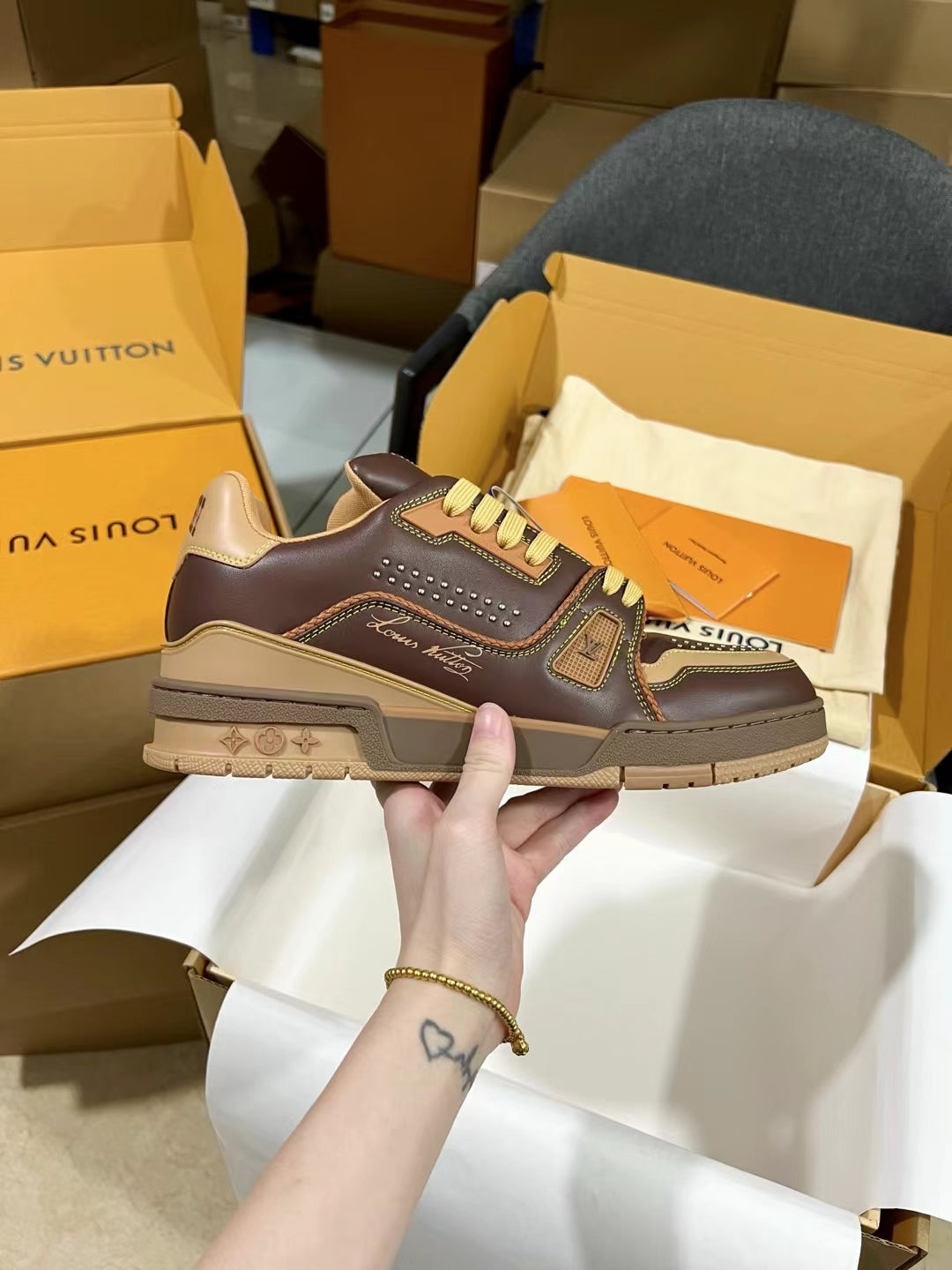 Louis Vuitton LV Trainer Sneakers for Men and Women – Premium Leather Designer Shoes