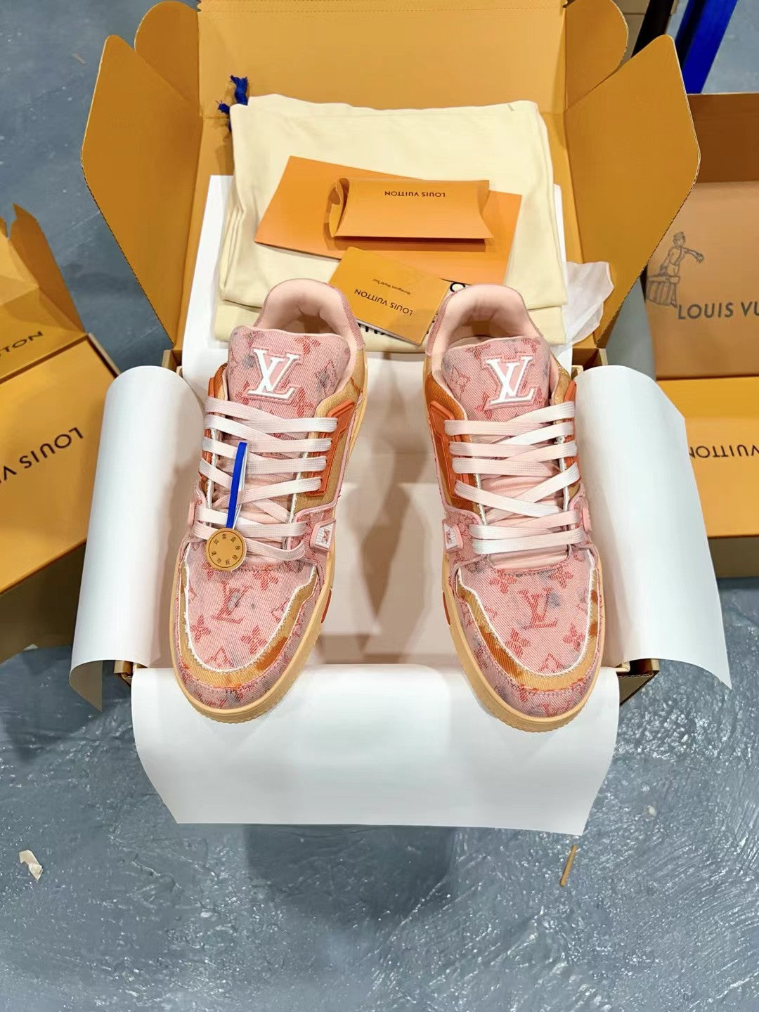 Louis Vuitton LV Trainer Sneakers for Men and Women – Premium Leather Designer Shoes