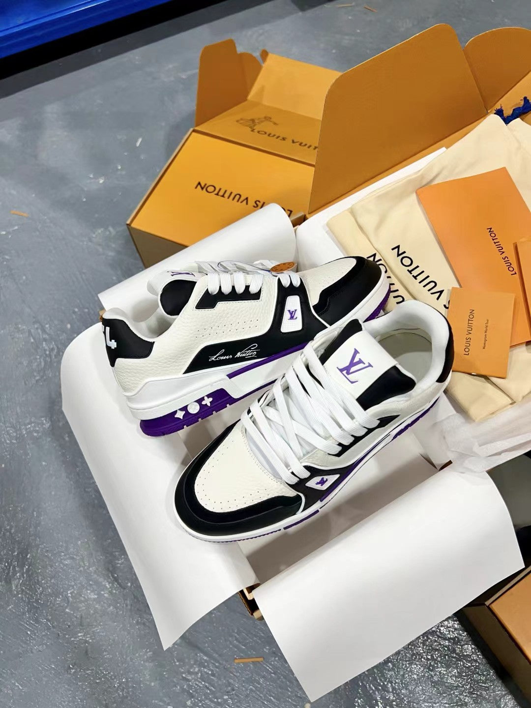 Louis Vuitton LV Trainer Sneakers for Men and Women – Premium Leather Designer Shoes